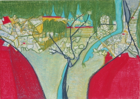 ...: Arles um ihn ..., 2009, 36 x 48 cm Arles um ihn