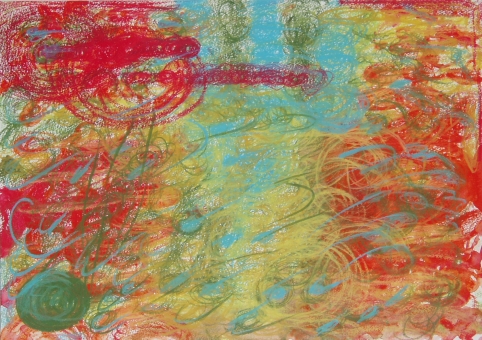 ...: die Farbstoffmoleküle um ihn ... , 2009, 36 x 48 cm die Farbstoffmoleküle um ihn