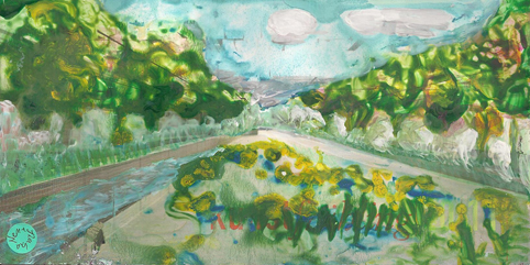 kunstfrühling 2011, Kunstsommer 2011, Sommer 2012, 10,3 cm x 20,7 cm oel/acrylbilder