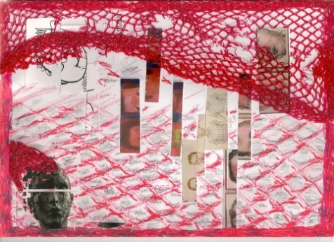 Dekonstruktive Kunstrezeption, Collage, 2009, 21 cm x 30 cm Dekonstruktive Kunstrezeption